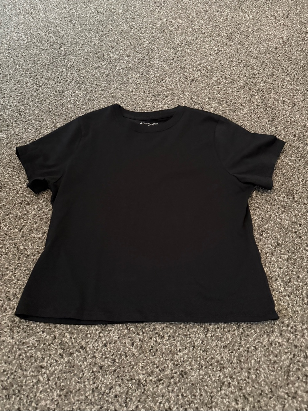 Abercrombie & Fitch Black Short Sleeve Crewneck Tee